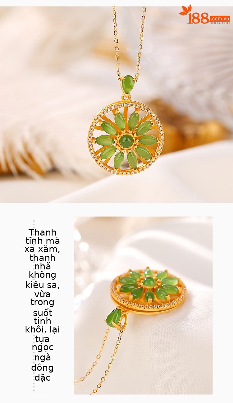 Mặt dây chuyền bạc S925 mạ vàng hình cối xay gió cổ điển phong cách cá tính — Mặt Dây chuyền đơn (không có dây chuyền) chi tiết 3