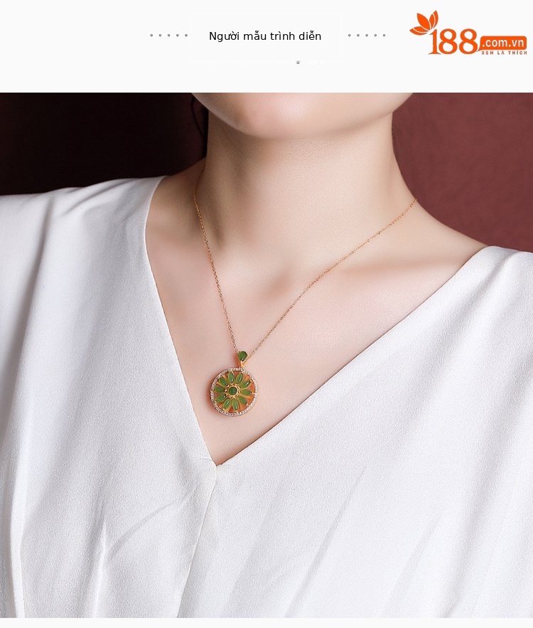 Mặt dây chuyền bạc S925 mạ vàng hình cối xay gió cổ điển phong cách cá tính — Mặt Dây chuyền đơn (không có dây chuyền) chi tiết 4