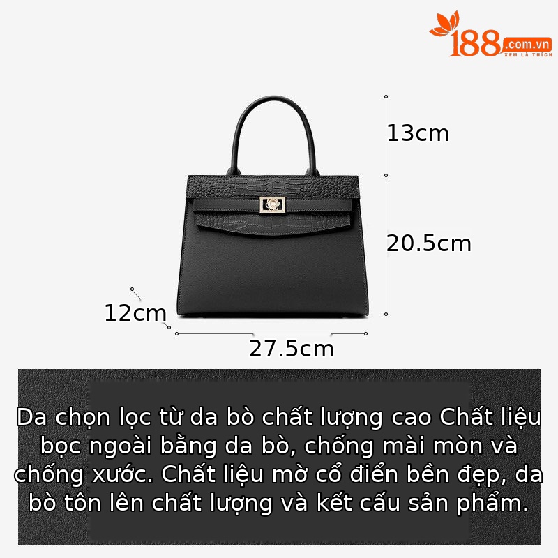 Túi tote nữ cỡ lớn đeo chéo đi làm thời trang cao cấp xuân hè 2026