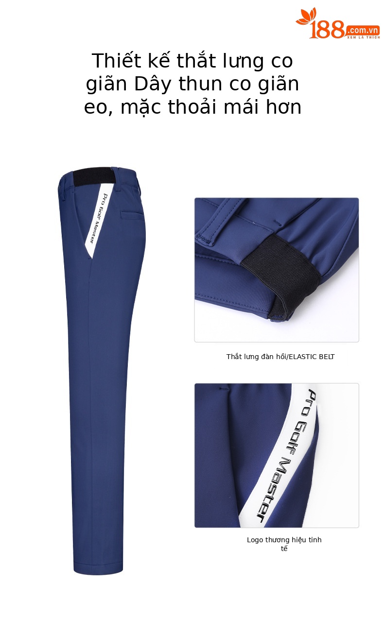 Quần dài golf thể thao bé trai dày giữ ấm mùa thu đông — KUZ139-Màu Xanh nước biển [bên trong sưởi ấm], KUZ139-Đen [bên trong sưởi ấm], KUZ139-Trắng [bên trong sưởi ấm] chi tiết 4