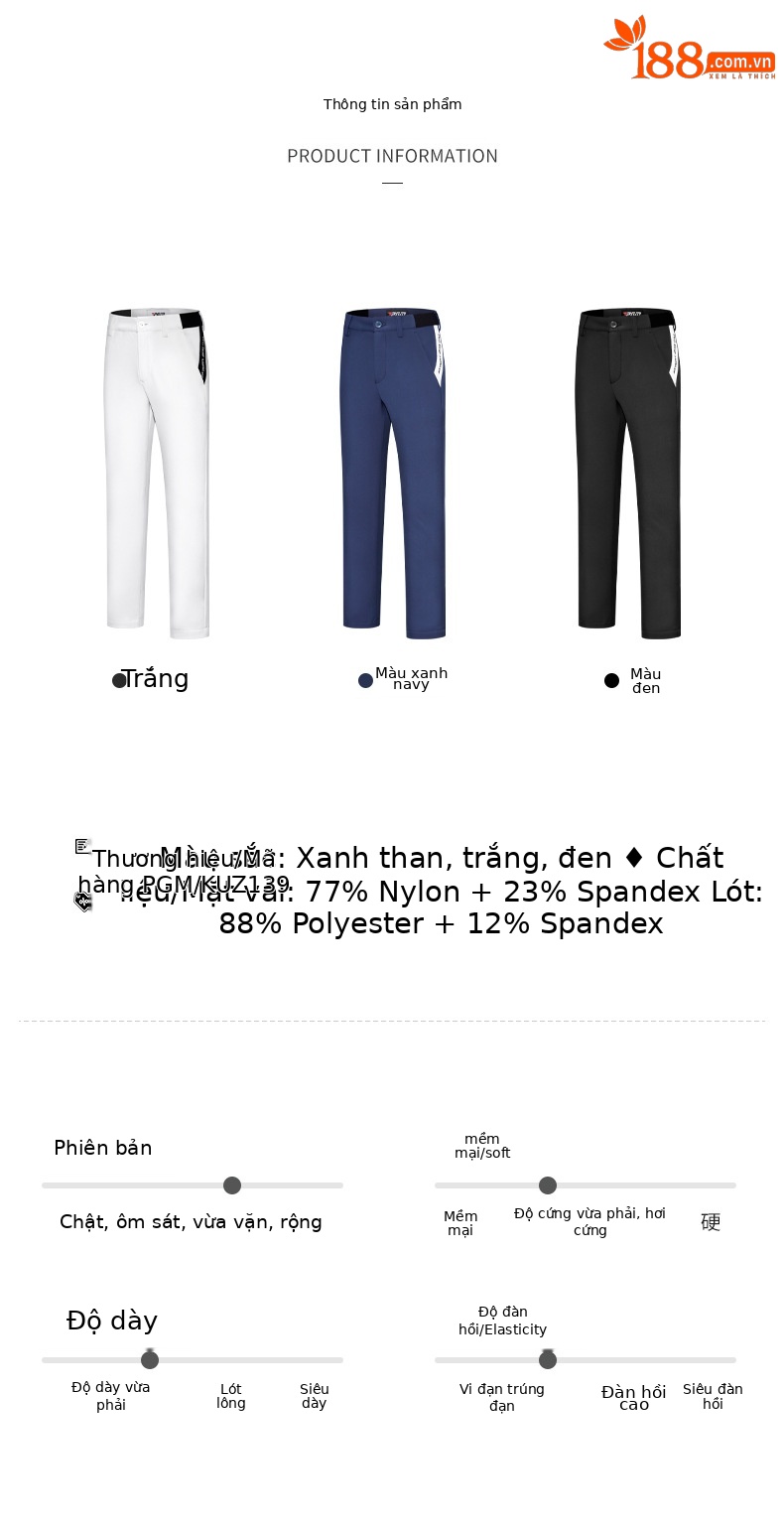 Quần dài golf thể thao bé trai dày giữ ấm mùa thu đông — KUZ139-Màu Xanh nước biển [bên trong sưởi ấm], KUZ139-Đen [bên trong sưởi ấm], KUZ139-Trắng [bên trong sưởi ấm] chi tiết 5