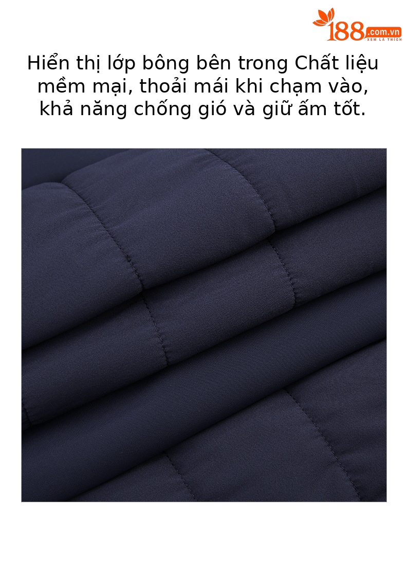 Áo ghi lê dài nữ chơi golf PGM chần bông giữ ấm thu đông — YF499-màu xanh nước biển [chần bông], YF499-Trắng [chần bông] chi tiết 4