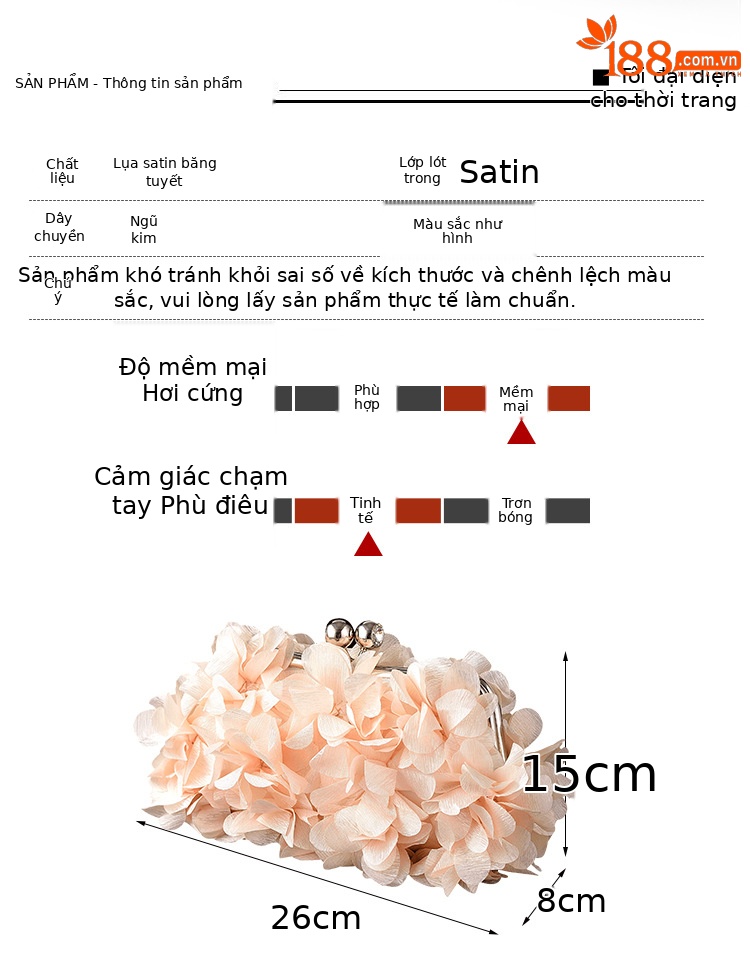 Túi clutch cầm tay dự tiệc hoa văn mới, phong cách thời trang, phù hợp cô dâu và dạ hội — Màu trắng, Màu tím, Màu xanh đậm, Màu đen chi tiết 2