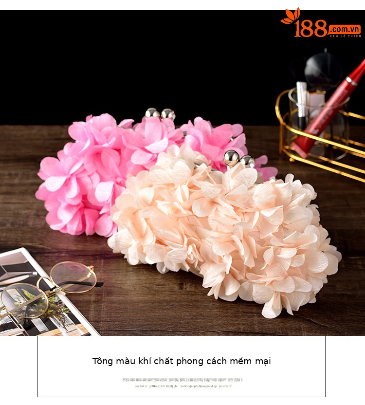 Túi clutch cầm tay dự tiệc hoa văn mới, phong cách thời trang, phù hợp cô dâu và dạ hội — Màu trắng, Màu tím, Màu xanh đậm, Màu đen chi tiết 5