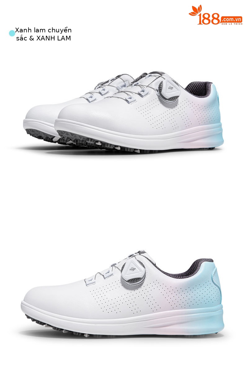 Giày thể thao golf nữ PGM thiết kế Gradient chống nước — XZ255-màu xanh hồng dần, XZ255-Bột Gradient chi tiết 17