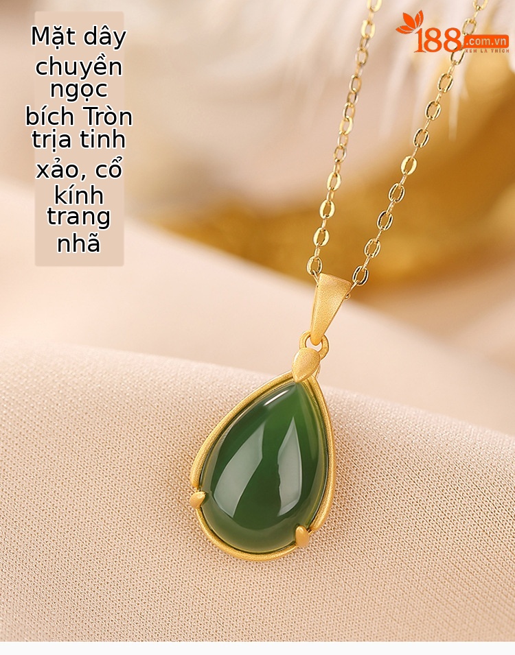 Mặt dây chuyền hình giọt nước bạc S925 mạ vàng đơn giản — Mặt Dây chuyền đơn (không có dây chuyền) chi tiết 1
