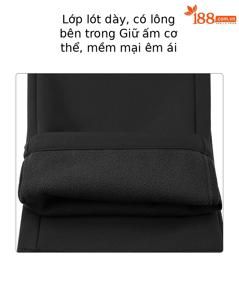 Quần dài thể thao golf bé trai lót nhung dày dặn mùa thu đông — KUZ140-màu xanh hải quân (lót nhung), KUZ140-Trắng (lót nhung), KUZ140-Đen (lót nhung) chi tiết 3