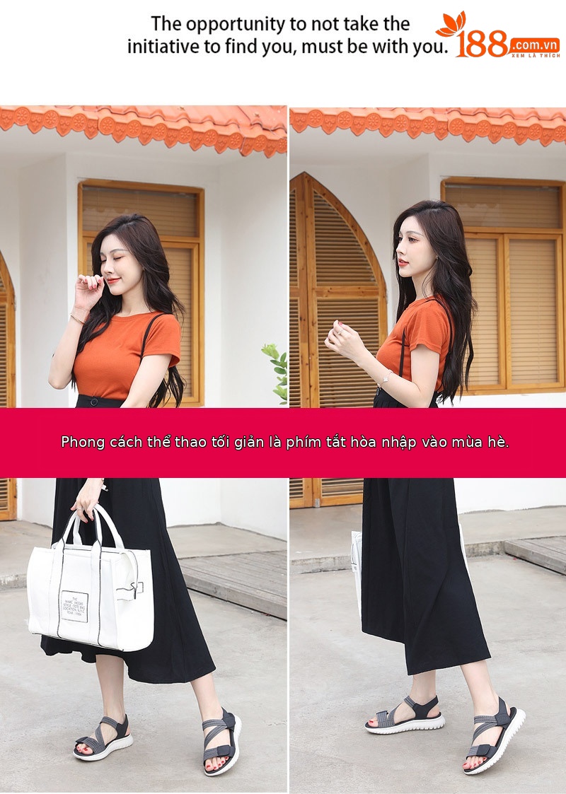 Dép sandal nữ quai chữ V đế dày thể thao nhẹ, đàn hồi, size lớn — Màu đen, Màu xanh lam, Màu mơ chi tiết 30