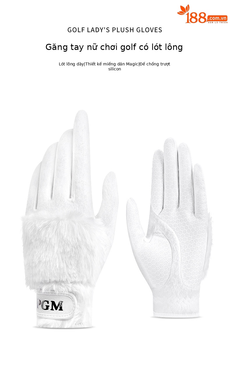 Găng tay golf nữ giữ ấm PGM lót nhung dày dặn — 17 chi tiết 2