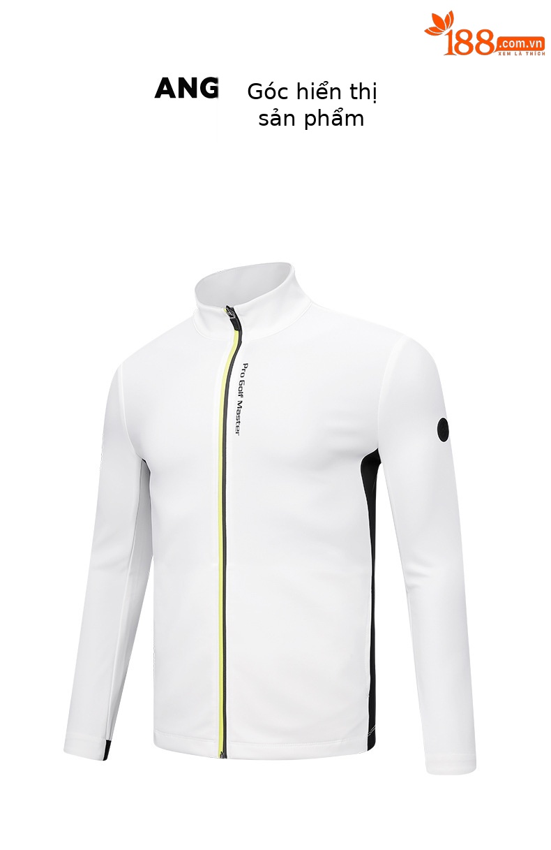 Áo khoác golf nam dài tay mùa thu đông, lót sưởi ấm hấp thụ ánh sáng — Yf524-màu Xanh nước biển (Ánh sáng và sưởi ấm bên trong), Yf524-trắng (Ánh sáng sưởi ấm bên trong), Yf524-màu Xám (Ánh sáng sưởi ấm bên trong) chi tiết 8