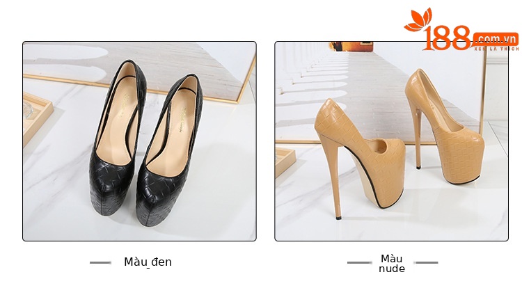 Giày cao gót nữ mũi nhọn PU, gót nhọn, màu đen, size đa dạng 34–50 — Màu đen chi tiết 2
