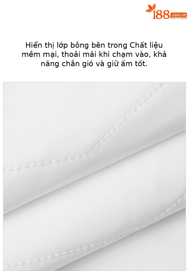 Áo khoác golf nam dài tay chần bông PGM mùa thu đông — Yf505-đỏ [chần bông], Yf505-trắng [chần bông], Yf505-màu Xanh nước biển [chần bông] chi tiết 3