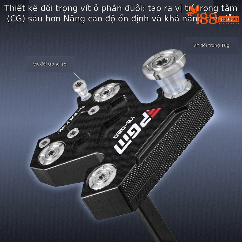 Gậy Golf Putter PGM Hàng không Dòng Nhôm Ổn định Trọng tâm Thấp Vật liệu Composite CNC — TUG046-Đen, TUG046-màu xanh, TUG046-màu đỏ