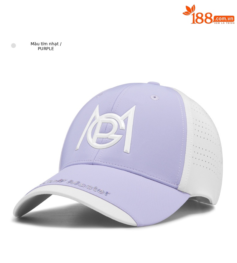 Mũ lưỡi trai golf nữ PGM chống nắng thoáng khí — MZ053-màu xanh nhạt, MZ053-màu tím nhạt, MZ053-màu xám nhạt chi tiết 16