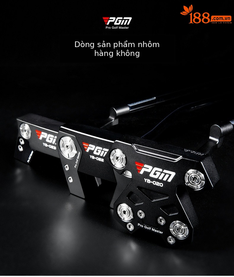 Gậy golf putter PGM dòng nhôm thiết kế đầu bò, cân bằng tốt, tỷ lệ chịu lỗi cao — TUG047-Đen, TUG047-màu xanh xám, TUG047-Đỏ đen chi tiết 2