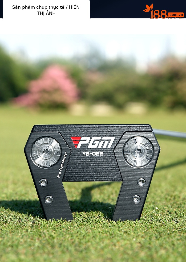 Gậy golf putter PGM dòng nhôm thiết kế đầu bò, cân bằng tốt, tỷ lệ chịu lỗi cao — TUG047-Đen, TUG047-màu xanh xám, TUG047-Đỏ đen chi tiết 7