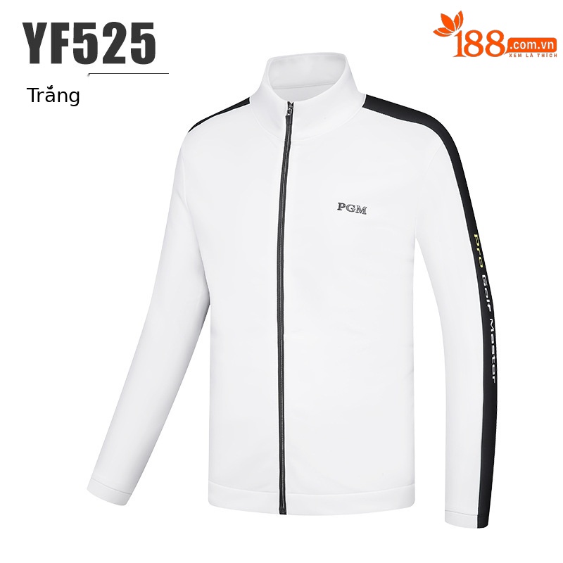 Áo khoác thể thao chống gió giữ ấm cho bé trai PGM – phối màu thời trang — YF525-màu trắng, YF525-màu xanh nước biển