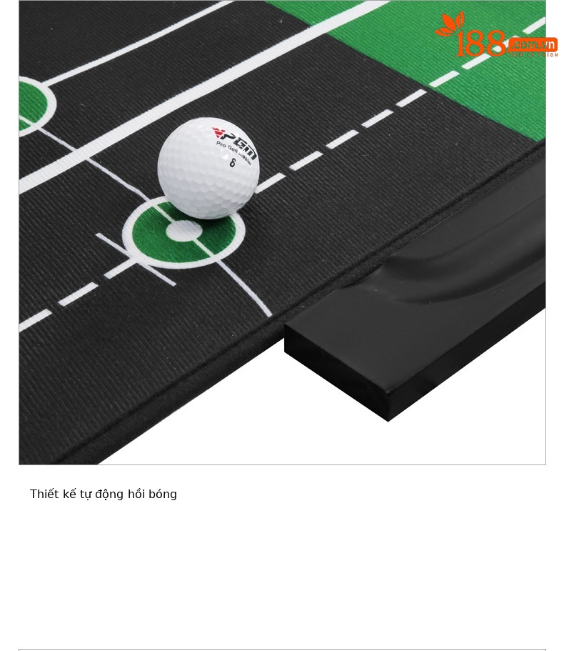 Bộ tập golf gỗ từ tính tự động hồi bóng 3m — [M22TL01] Máy tập thanh đẩy gỗ 3m chi tiết 15