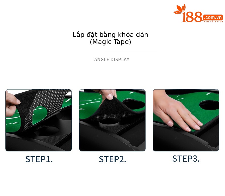 Bộ tập golf gỗ từ tính tự động hồi bóng 3m — [M22TL01] Máy tập thanh đẩy gỗ 3m chi tiết 18