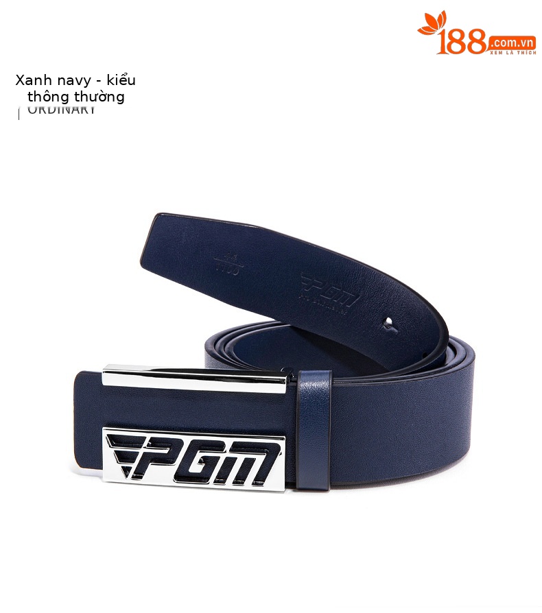 Thắt lưng Golf PGM da bò in nổi ba chiều, khóa hợp kim thể thao cho nam — Một size chi tiết 9