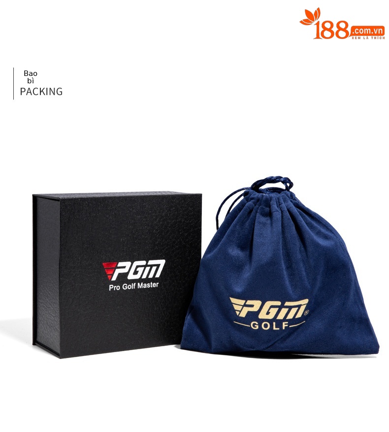 Thắt lưng Golf PGM da bò in nổi ba chiều, khóa hợp kim thể thao cho nam — Một size chi tiết 12