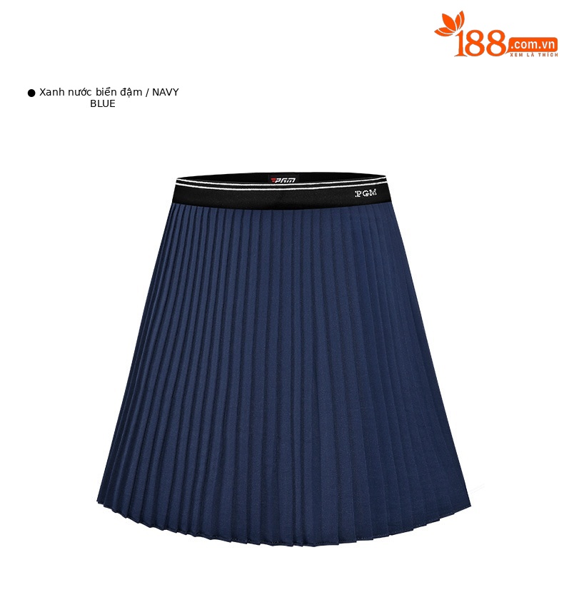 Váy golf nữ PGM xếp ly co giãn khô nhanh — Qz088-màu xanh hải quân, QZ088-Màu đen, QZ088-màu trắng chi tiết 15
