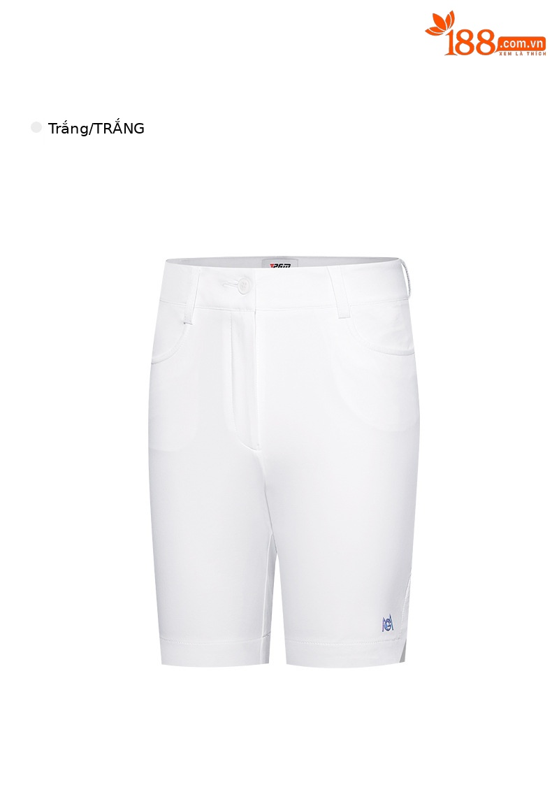 Quần short golf nữ PGM cạp cao ống đứng thể thao mùa hè — KUZ148-Đen, KUZ148-Kaki, KUZ148-màu trắng chi tiết 15