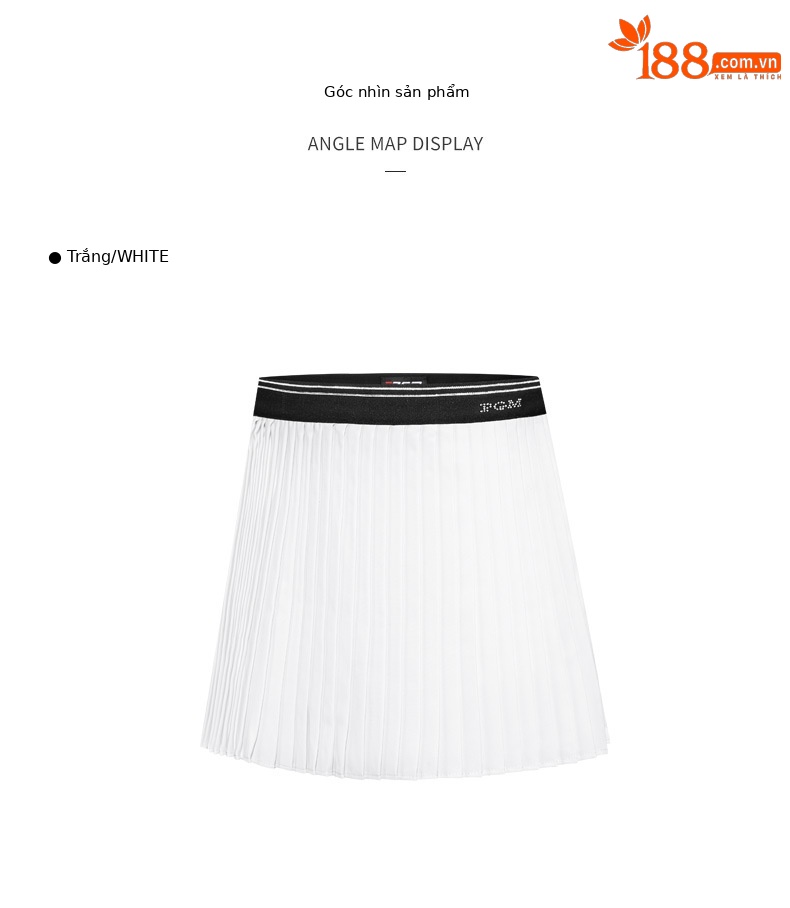 Váy golf bé gái PGM mùa hè thể thao nhanh khô eo thun xếp li — QZ090-màu xanh nước biển, QZ090-màu trắng, QZ090-Màu đen chi tiết 9