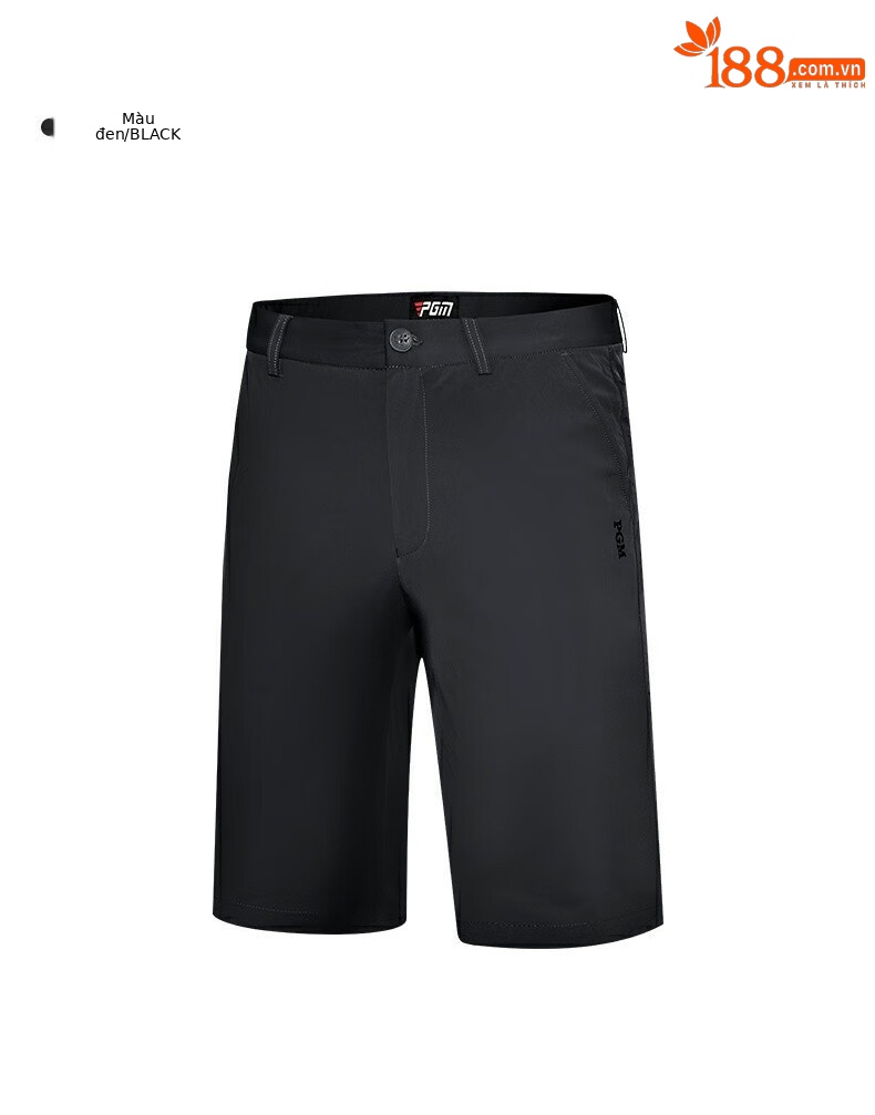 Quần short golf nam PGM vải co giãn thoáng khí — KUZ152-Màu đen, KUZ152-màu xanh hải quân, KUZ152-Màu xám nhạt chi tiết 9