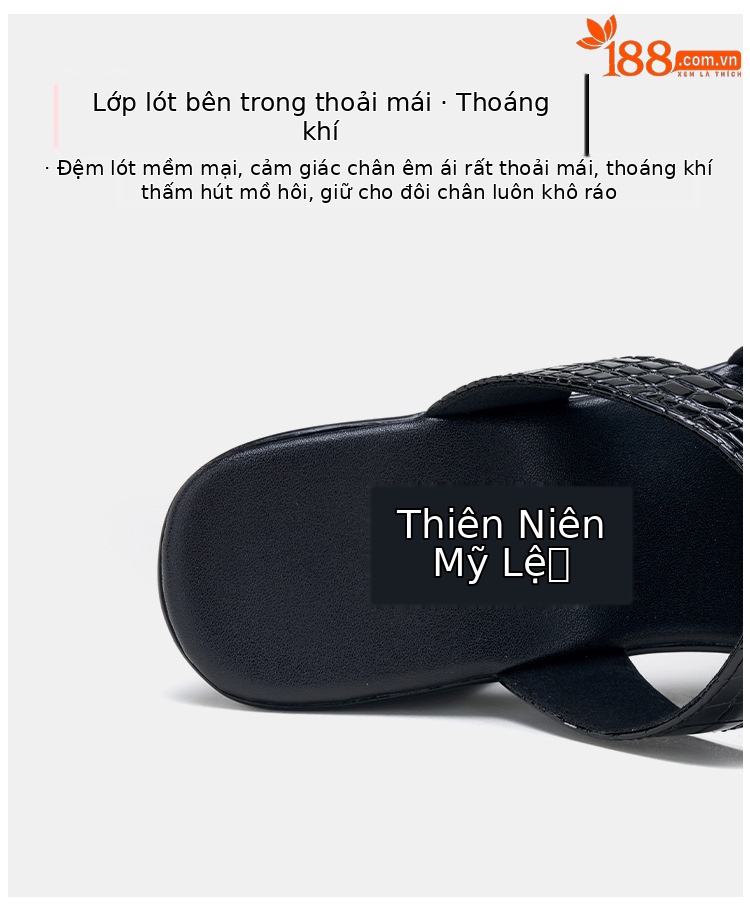 Dép sandal nữ đế xuồng cao 14 cm, mũi hở, quai ngang, platform dày, mùa hè 2025 — Màu đen, Màu trắng chi tiết 9