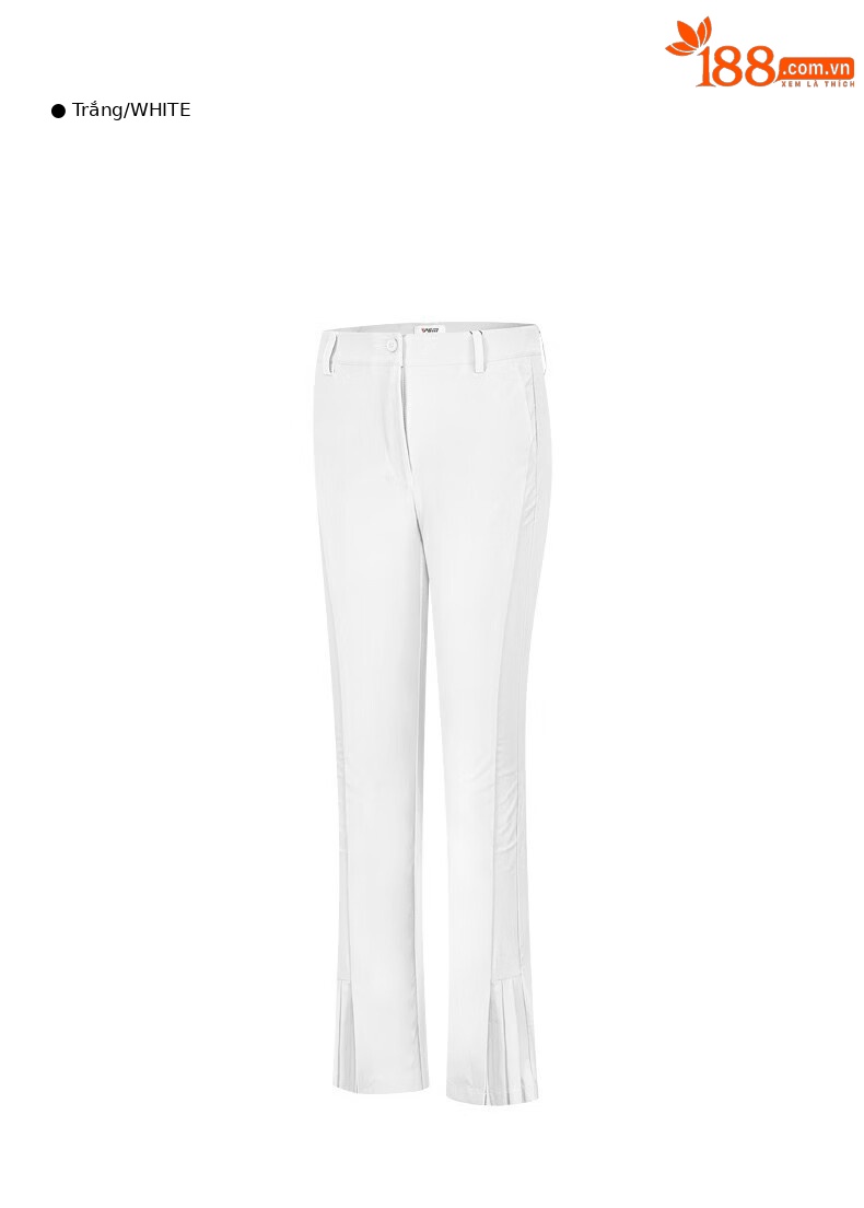 Quần golf nữ dài tôn dáng xếp ly thoáng khí nhanh khô PGM — KUZ146-Kaki, KUZ146-màu trắng, KUZ146-màu xanh nước biển chi tiết 15