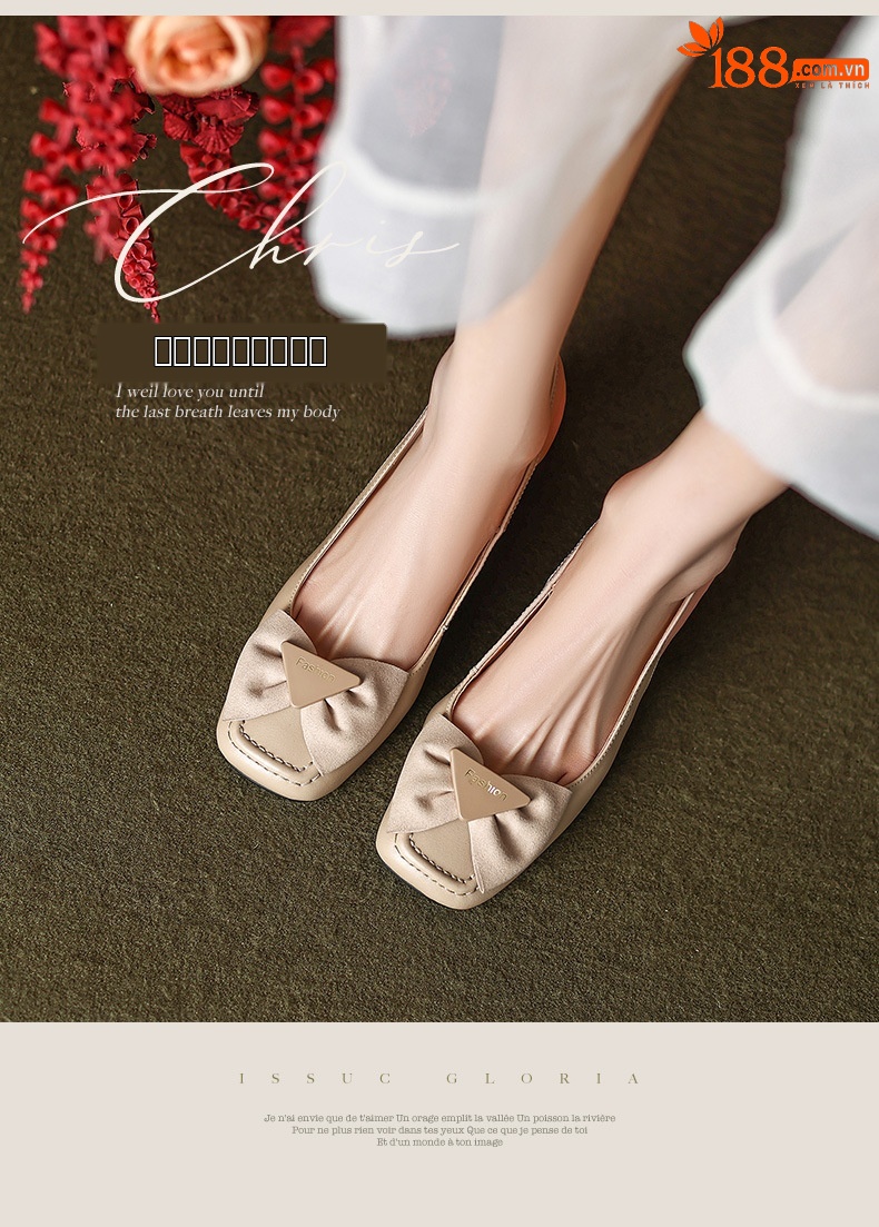 Sandal nữ mũi vuông quai ngang gót trung, phong cách mới xuân hè — Màu đen chi tiết 2