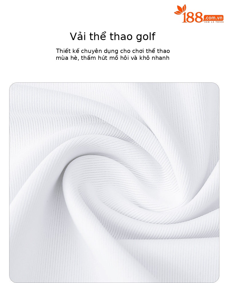 Áo polo golf nam PGM tay ngắn, phối màu tương phản, chất liệu thoáng mát — YF569-màu xanh nước biển, YF569-màu xanh lá cây chi tiết 4