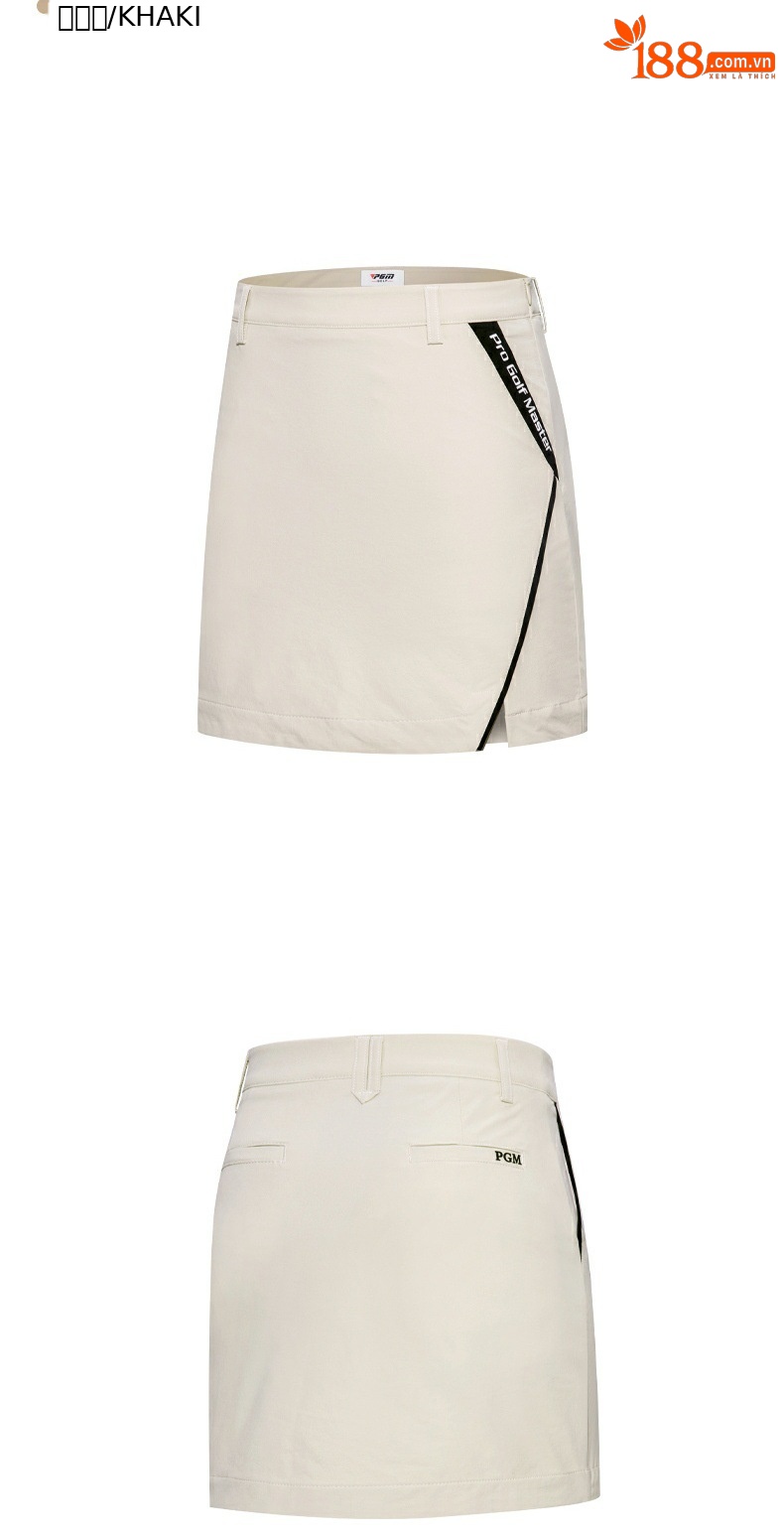 Váy golf thể thao nữ PGM hè thoáng khí có quần legging trong — Qz085-màu Đen, QZ085 - Kaki, Qz085-màu Trắng chi tiết 11