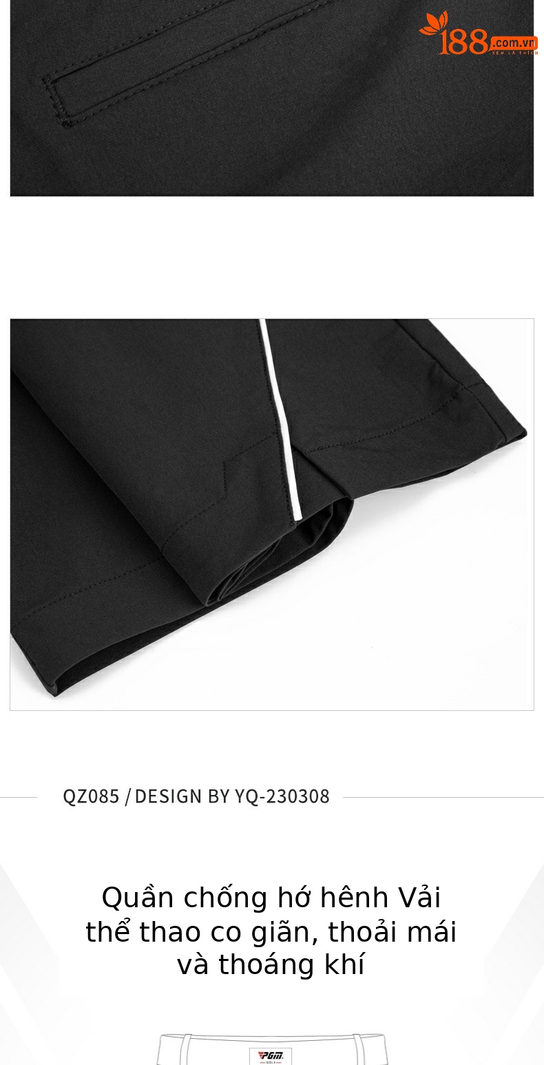 Váy golf thể thao nữ PGM hè thoáng khí có quần legging trong — Qz085-màu Đen, QZ085 - Kaki, Qz085-màu Trắng chi tiết 13