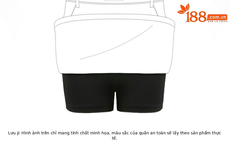 Váy golf thể thao nữ PGM hè thoáng khí có quần legging trong — Qz085-màu Đen, QZ085 - Kaki, Qz085-màu Trắng chi tiết 14