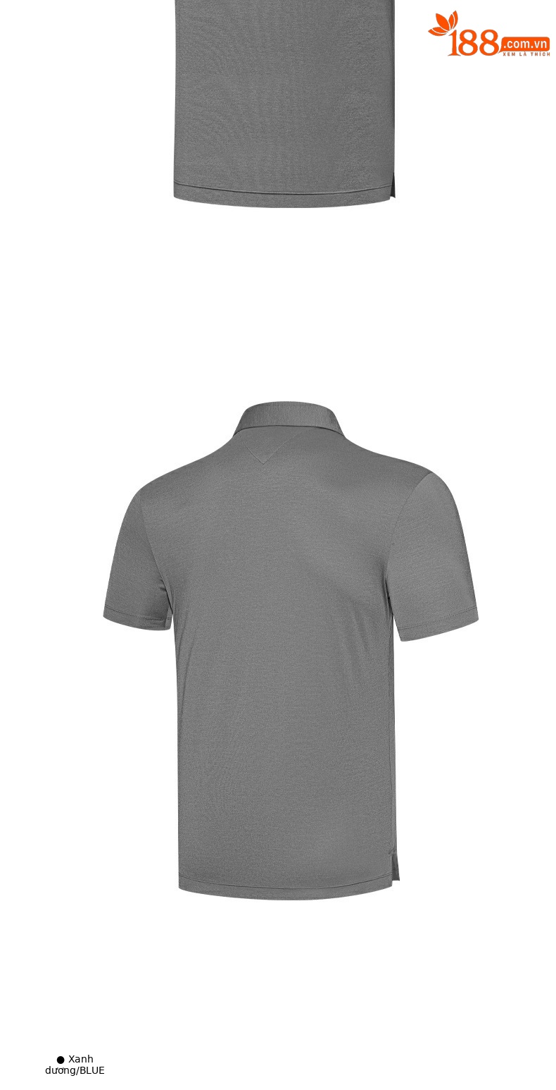 Áo polo nam tay ngắn PGM thể thao golf mùa hè — YF581 màu xám, YF581 màu đen, YF581 màu xanh lam, YF581 màu xanh hải quân chi tiết 7