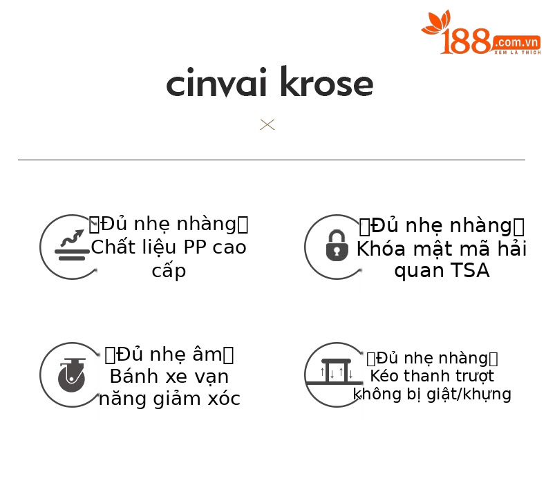 Vali nhựa PP 20 inch nữ công sở du lịch cabin mật khẩu dung tích lớn — Hồng phấn chi tiết 3