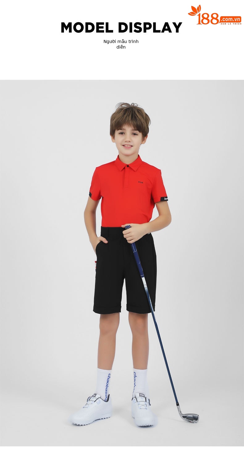 Quần thể thao nam Golf dáng cổ điển, thun lưng co giãn, thoáng mát mùa hè — KUZ160-Kaki, KUZ160-Màu đen, KUZ160-màu trắng chi tiết 6