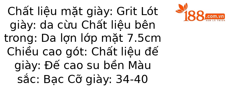 Giày cao gót nữ mũi nhọn đính sequin gót pha lê bạc — Màu bạc chi tiết 1