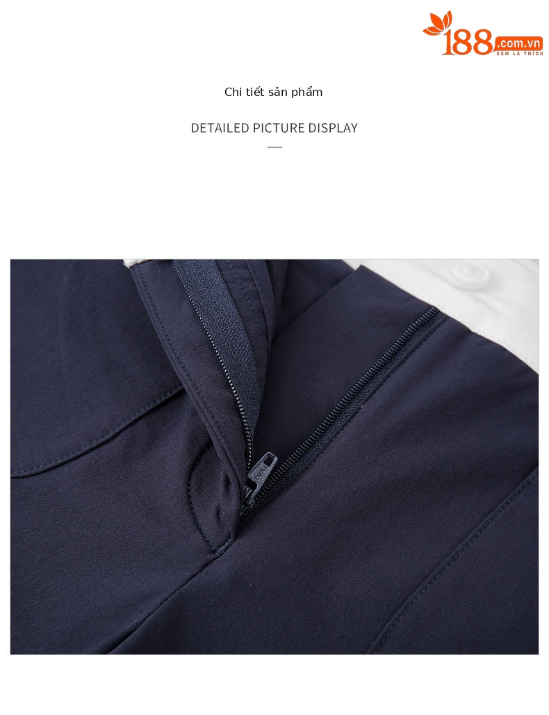 Quần thể thao nữ PGM dáng suông ống rộng, thiết kế xẻ tà, thoáng mát mùa hè — KUZ156-màu trắng, KUZ156-màu xanh nước biển, KUZ156-Kaki chi tiết 18