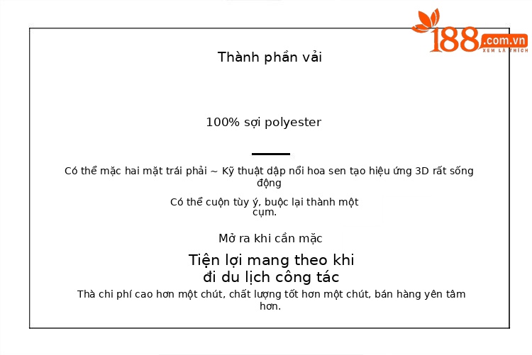 Áo thun nữ cổ đứng họa tiết hoa sen nổi 3D mặc hai mặt — Màu đen, Màu trắng be, Màu hồng, Màu xanh đậm chi tiết 2