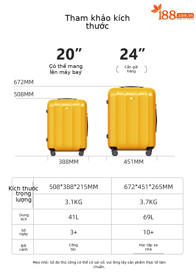Vali nhựa PC 24 inch siêu nhẹ chống rơi, bánh xe đa hướng êm, có khóa mật khẩu — Hành lý cao cấp màu đỏ hoa hồng Kesitron PC chi tiết 7
