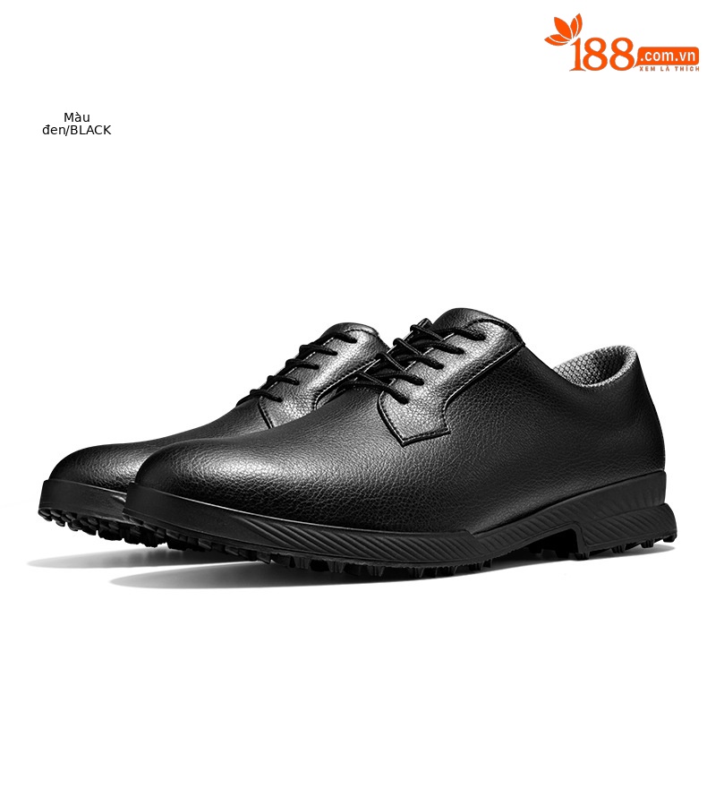Giày golf nam phong cách Anh, đế chống trượt có đinh, chống nước — XZ270-màu trắng chi tiết 16
