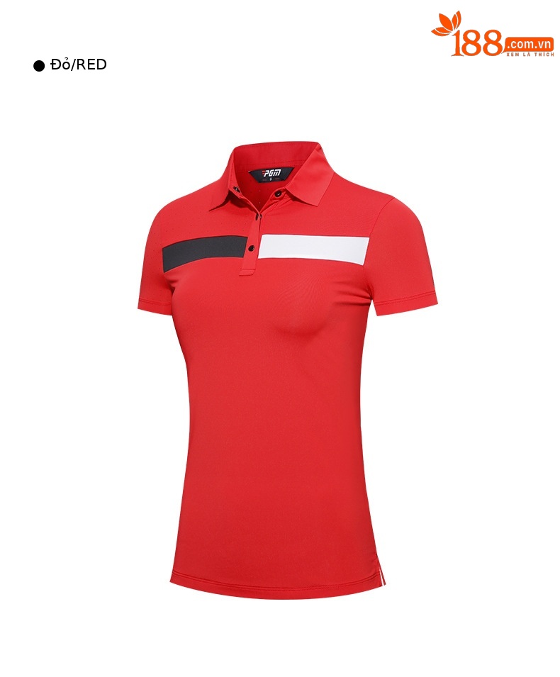 Áo thun golf nữ ngắn tay PGM thoáng mát, thấm hút mồ hôi — KUZ148-Đen, YF596-màu đỏ, KUZ148-Kaki, YF596-màu trắng chi tiết 17