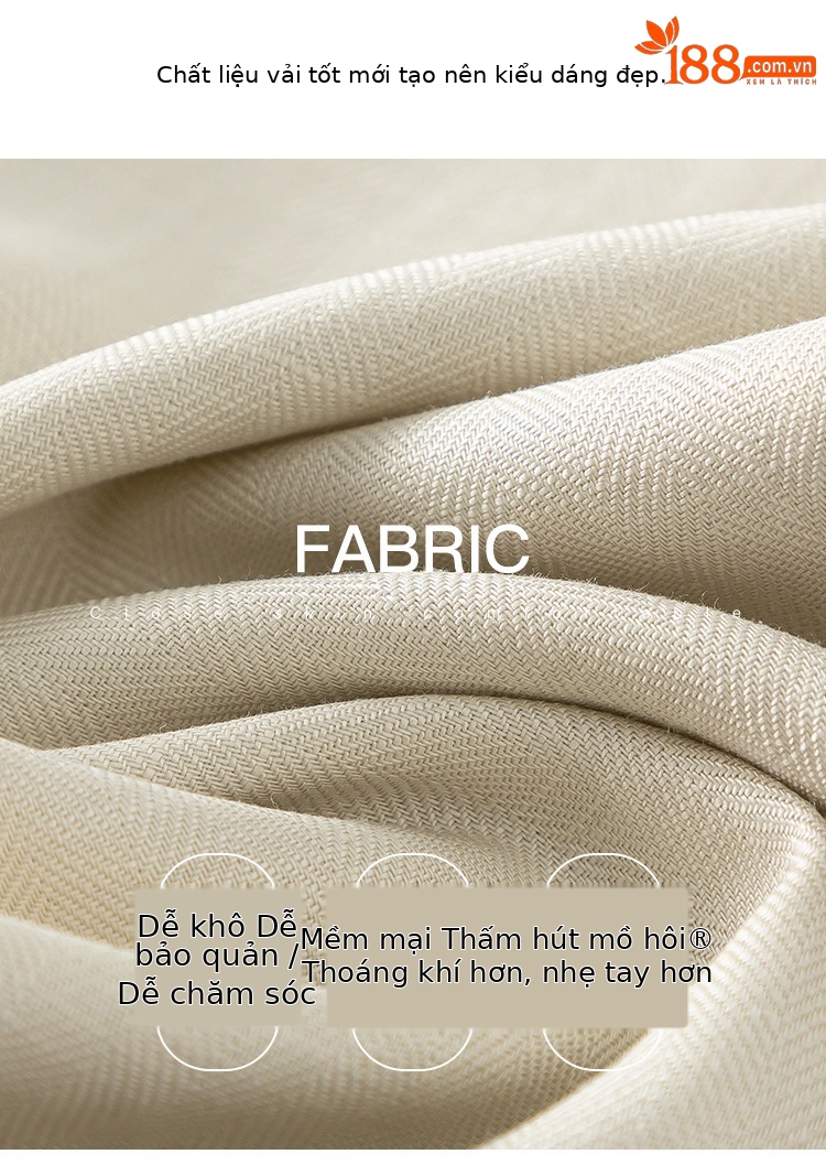 Quần culottes nữ ống rộng linen thoáng khí dáng suông mùa hè — Trắng (có lót, dài đến bắp chân) chi tiết 8