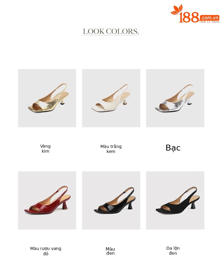 Sandal cao gót nữ mũi vuông hở mũi, gót thô 5.5 cm, phong cách Hàn Quốc, miệng nông — Da lộn cừu màu đen chi tiết 6