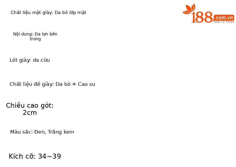 Dép mule nữ da bò đế bệt nửa kín mũi phong cách mùa xuân hè — Màu đen chi tiết 1