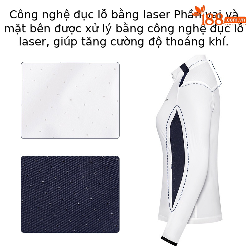 Áo khoác golf chống nắng nữ PGM thiết kế lỗ thoáng khí — QZ074-Màu đen, YF566-màu hồng, YF566-màu trắng, QZ074-màu xanh hải quân