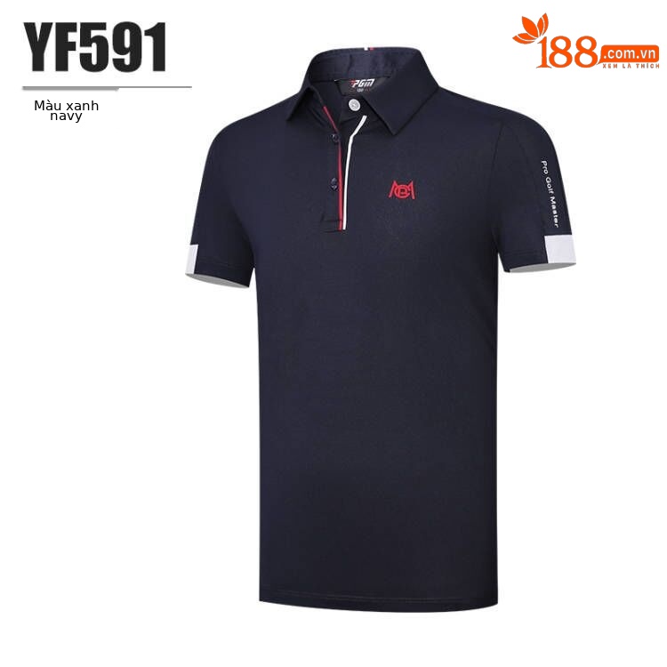 Quần cắt golf trẻ em PGM cạp co giãn, quần thể thao mùa hè cho bé gái — Yf591-áo màu xanh hải quân, YF591-Áo màu trắng, KUZ157-Quần cắt ngắn màu trắng, Kuz157-Quần cắt màu xanh nước biển